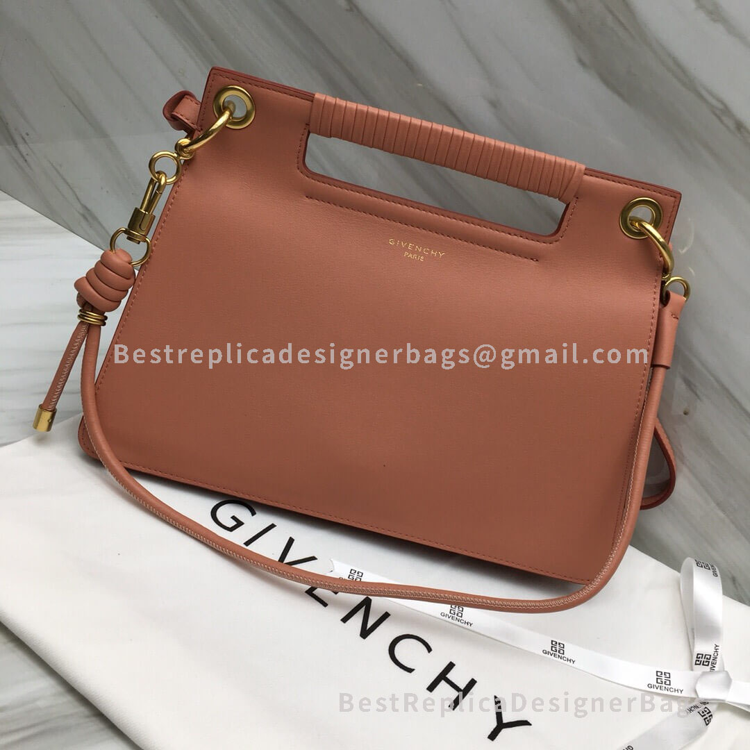 Givenchy Medium Whip Bag With Calfskin Contrasting Details Powder GHW 29931-2